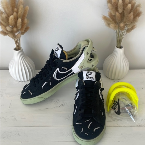 Nike Men’s Acronym X Blazer Low 'Black Olive Aura' (Size 5.5 )DO9373-001-85 - Picture 1 of 9